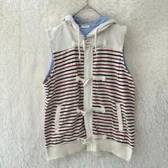 PRIMAL POINT フード付ノースリーブパーカー　LLサイズ　大きめ