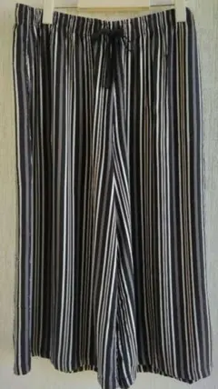 ストライプ ユニクロ UNIQLO リラコ ステテコ ワイドパンツ XL