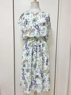 アーバンリサーチ　花柄 半袖 ひざ丈ワンピース