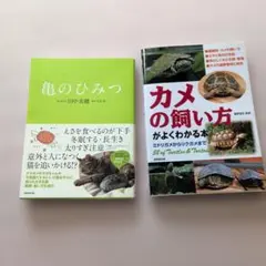 亀の飼育本 2冊セット 亀のひみつ カメの飼い方がよくわかる本