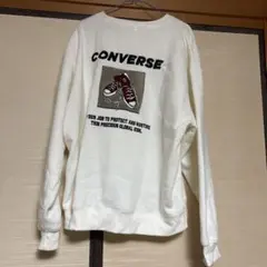 CONVERSE スウェット トレーナー ホワイト XL