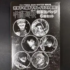芥見下々描き下ろしイラスト使用! 呪術廻戦 特製缶バッジ6種セット