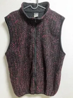 【90s❗️】kaelinフリース ベスト 黒赤 USA製 ストリート