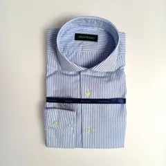 【新品】ONLY PREMIO イタリアンテーラリング サックスストライプ 40のサムネイル