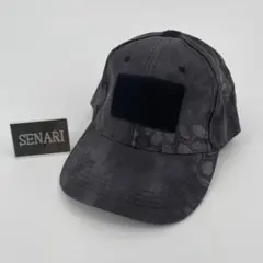 S-1758/送料無料/サバゲー/シンプル　キャップ　帽子　/ブラックタイフォン