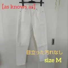 【ジーンズ】M レディース ホワイト ジーンズ デニムのサムネイル