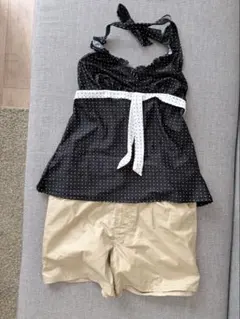 ドット柄セパレート水着4点セット