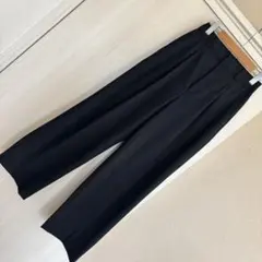 ユニクロ　UNIQLO レディース　タックワイドパンツ　ブラック　Sサイズ