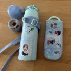 アナと雪の女王 水筒 2WAY コップ付き　カトラリーセットのサムネイル