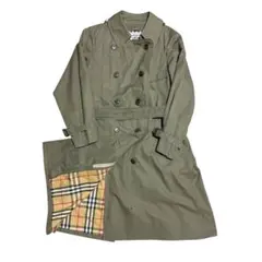 ✨激レア✨ バーバリーズ トレンチコート ノバチェック カーキ ロング丈 白タグ