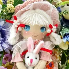 いちご帽子❤️ドールチャーム❤️ハンドメイド ❤️カントリードール
