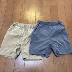 無印良品 半ズボン 100サイズ ベージュ グレー 2枚セット