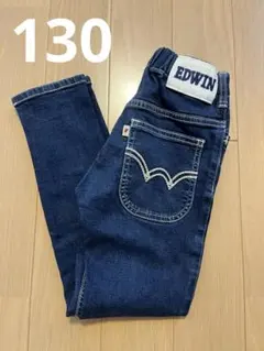 EDWIN 長ズボン 120㎝ 130cm ダークブルー　てんとう虫