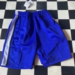ミズノアスリート　ジャージハーフパンツ　サイズL ブルーのサムネイル