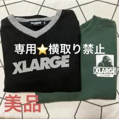 【専用】XLARGE KIDS 長袖 100サイズ　黒　緑　ロゴ　ゴジラ　男の子