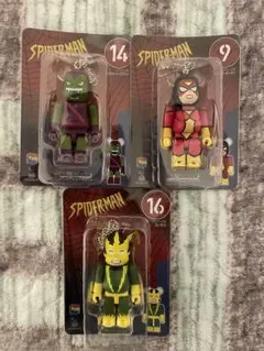 ハッピーくじ　スパイダーマン　ベアブリック　3個