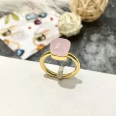 ✨セール✨在庫わずか✨新品✨パヴェ ヌードリング キャンディリング ポメラート風のサムネイル