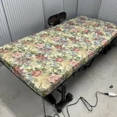 引取限定】電動ベッド 折りたたみ式 シングルサイズ 花柄 - メルカリ
