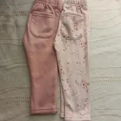 ベビー レギンス ピンク 花柄 80cm