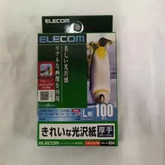 ELECOM きれいな光沢紙 厚手 L判 100枚入 EJK-GAL100