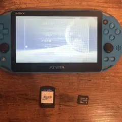 PS Vita 本体 青 動作確認済み　FFX付き