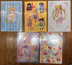 c02 セーラームーン　ストア　クリアファイル　5種