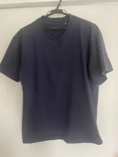 BODY WILD VネックTシャツ ネイビー LL