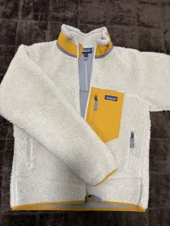 patagonia フリースジャケット アイボリー/イエロー