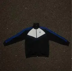 adidas Y2K トラックトップ 万国旗タグ 名作配色 L 黒×緑×白 - メルカリ