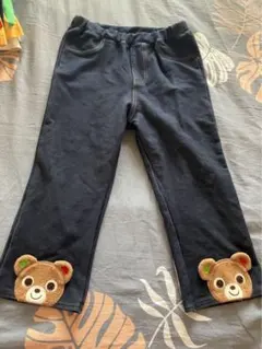 ミキハウス MIKIHOUSE くまおひざワッペン ロングパンツ 110㎝
