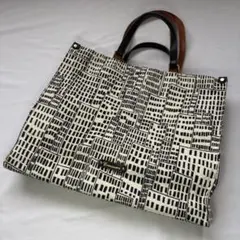 TOPKAPI トプカピ トートバッグ 総柄 モノトーン 大容量 2way 黒