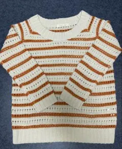 LOWRYS FARM ローリーズファーム 【M】ニットセーター オレンジ