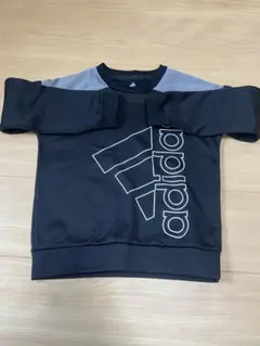 adidas トレーナー 黒 グレー 100cm