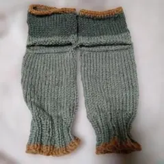 ⑧ レッグウォーマー ブラウン　グレー　オレンジ　アンクルウォーマー１２☓３０