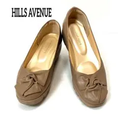 hills avene ヒルズアベニュー ベージュ パンプス 22.5センチ