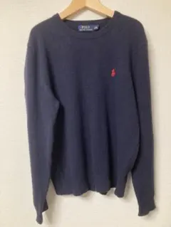 [美品]ポロラルフローレン メンズ セーター Mサイズ ネイビー
