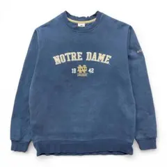 USA 古着 コロンビア ノートルダム大学 カレッジロゴ 刺繍 スウェットのサムネイル