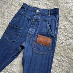 【美品】メルシーボークー Lee サルエル デニム パンツ Mサイズ