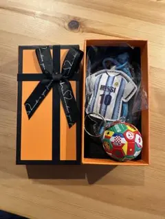リオネル・メッシ ユニフォーム型キーホルダー サッカーボールチャーム