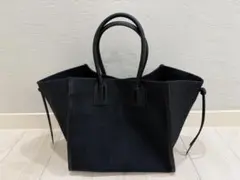 未使用品【MilaOwen】ダークブルー デニム風トートバッグ