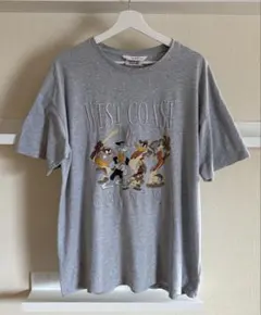 LOONEY TUNES ルーニーテューンズ キャラクターTシャツ刺繍 Mのサムネイル