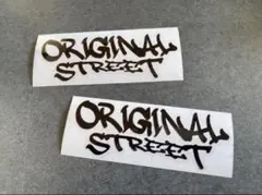 送料無料☆ original custom ステッカー お得2枚セット 黒色