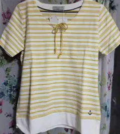☆新品未使用☆しまむら 半袖ストライプTシャツ Lサイズ