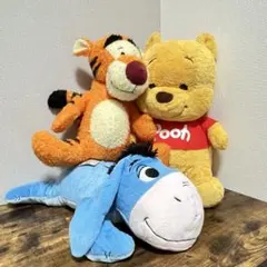 ディズニー ぬいぐるみセット プーさん ティガー イーヨー