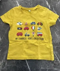 エルフィンドール　半袖　Tシャツ　黄色　95cm 車