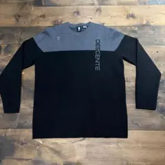 DESCENTE GOLF メンズセーター 黒/グレー