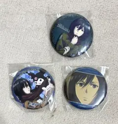 進撃の巨人　ミカサ　缶バッジ　まとめ売り