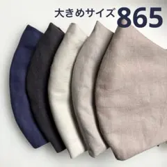 865ハンドメイドマスク＊大人用大きめサイズ5枚