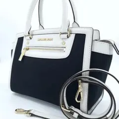 【極美品】マイケルコース　ショルダーバッグ　2way キャンバスレザー