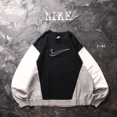 NIKE トレーナー マルチカラー　スウォッシュ　刺繍